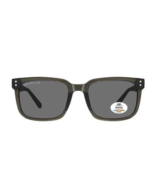 Montana Gray Rectangle Polarized Mp196 for men