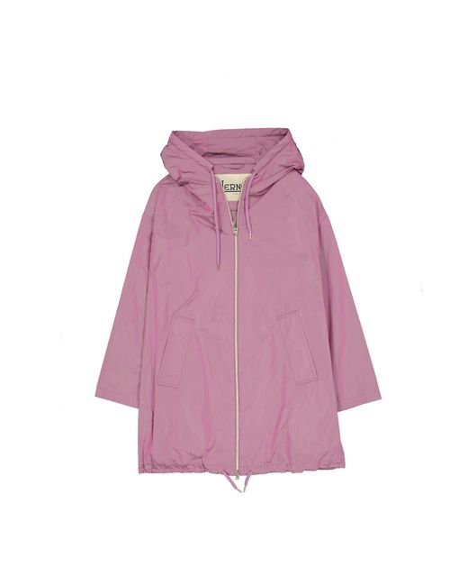 Herno Lichtgewicht Parka in het Purple