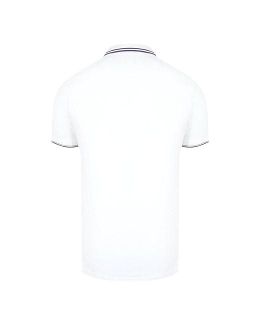 Aquascutum White Active Cotton Polo Optical for men