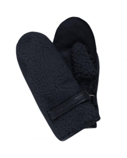 Parajumpers Blue Fluffy Mittens Graphite Gloves