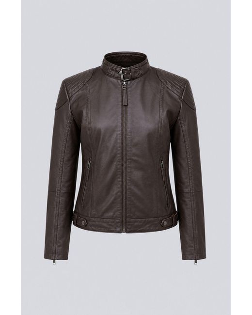 Elle Blue Anette Leather Jacket