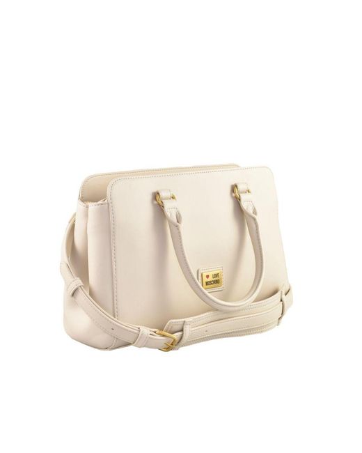 Moschino Natural Love Handbag With Shoulder Strap