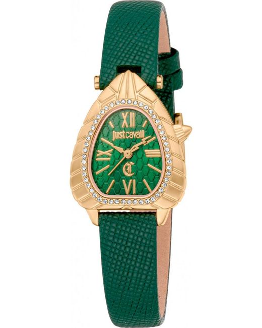 Just Cavalli Green Jc1L366L0025 Ladies Animalier Perla Watch