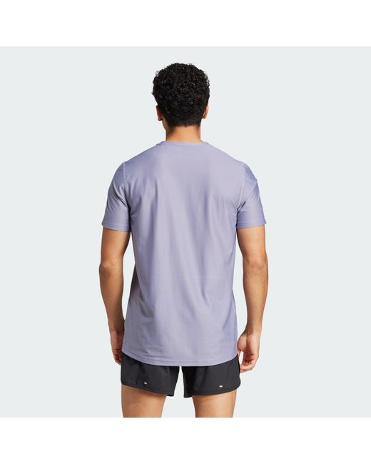 Adidas Originals Purple Own The Run Tee for men