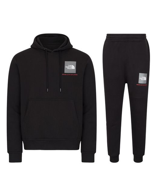 The North Face Black Box Hooded Tracksuit Set for men