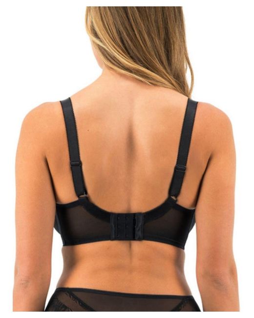 Fantasie Black Devote Side Support Plunge Bra