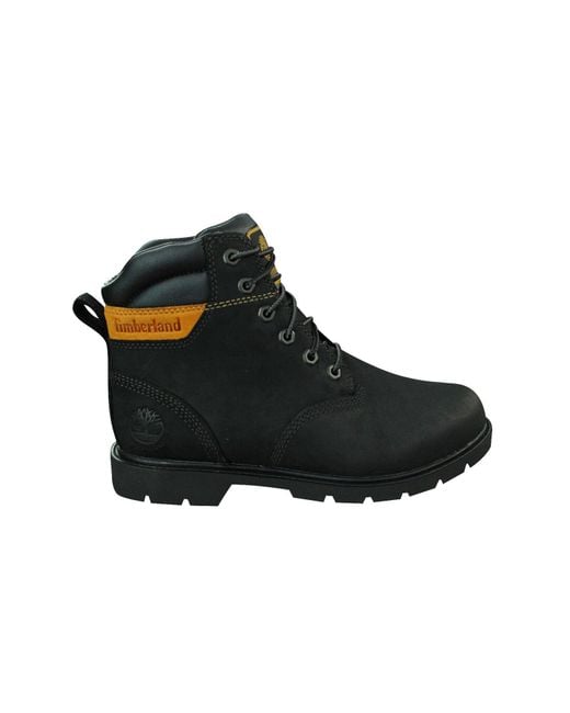 Timberland Black Leavitt Waterproof Lace Up Leather Boots A1Guk B74E Leather (Archived)