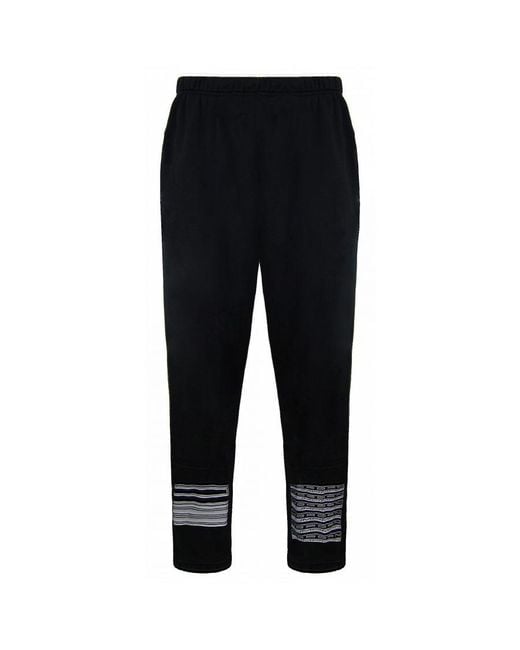 Nike Black Air Jordan Standard Fit Stretch Waist Logo Track Pants Dd0390 010 Cotton for men