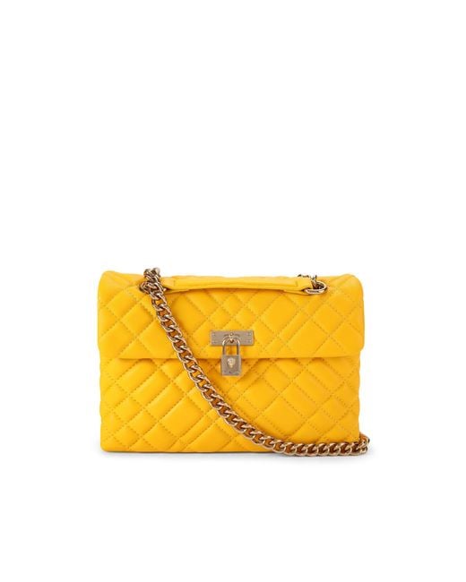 Kurt Geiger Yellow Leather Brixton Bag