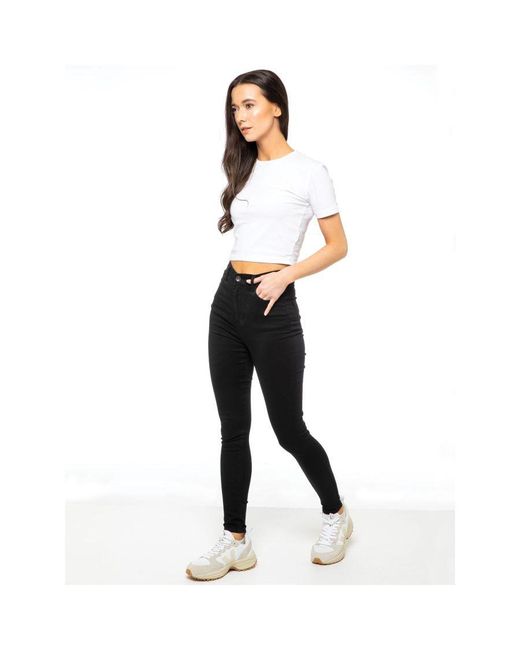 Enzo Black Skinny Stretch Jeans
