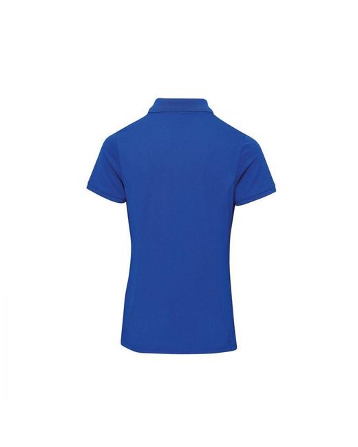 PREMIER Blue Ladies Coolchecker Plus Polo Shirt (Royal)