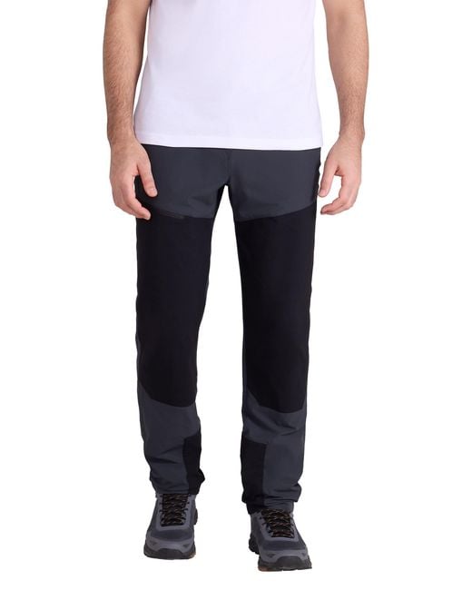 Mountain Warehouse Black 'Trailhead' Water Resistant Trousers Hiking Pants Lightweight Outdoor Bottoms Polyamide for men