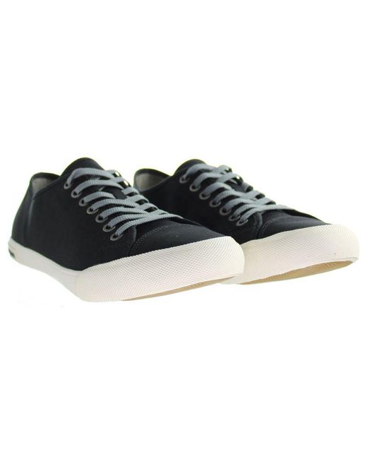 Seavees Black Army Issue Sneaker Standard Nylon Shoes for men
