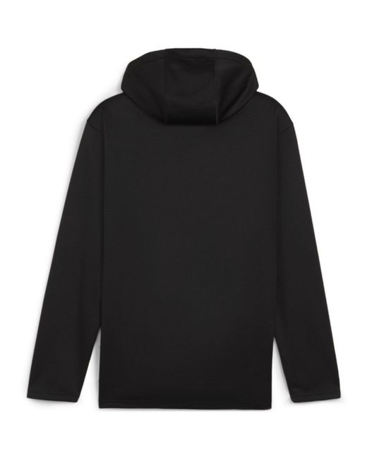 PUMA Black Teamfinal Training Fleece Jacket Tracksuit Top for men