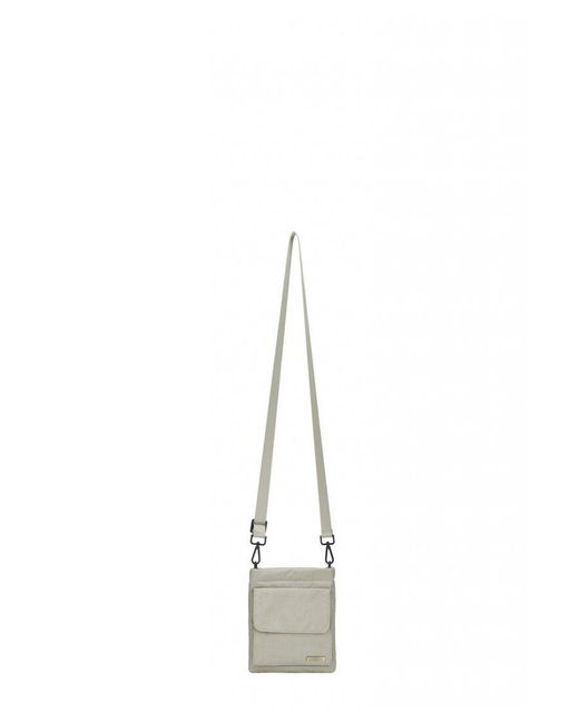 Smith & Canova Gray Portrait Nylon Crossbody Bag
