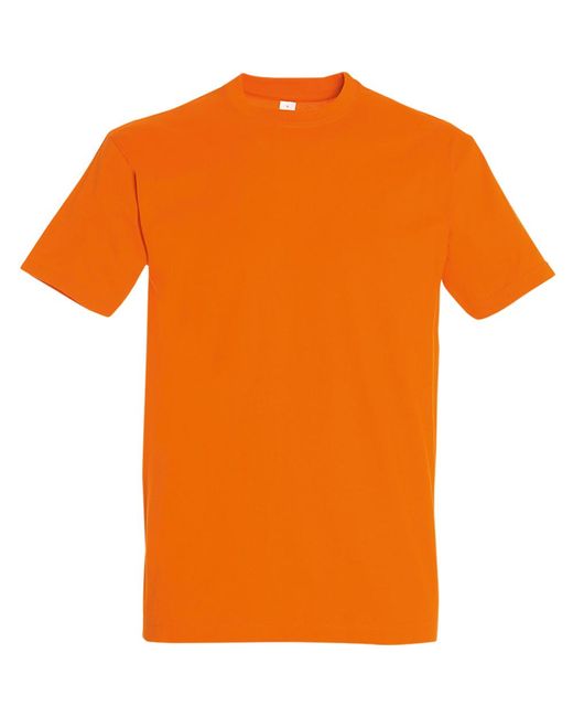 Sol's Orange Imperial Heavyweight Short Sleeve T-Shirt for men