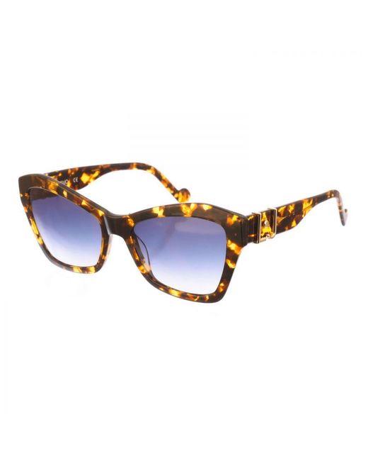 Liu Jo Blue Butterfly-Shaped Acetate Sunglasses Lj754S