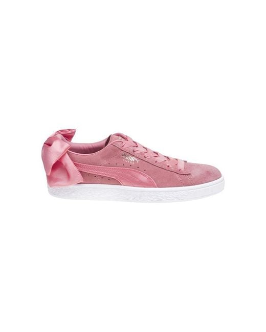 PUMA Pink Classic Suede Bow