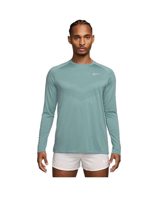 Nike Green Dri-Fit Adv Stride Longsleeve Running Top for men