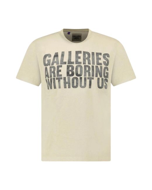 GALLERY DEPT. Natural Atk Univ Music Connections T-Shirt Cotton for men