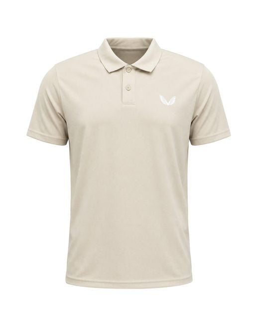 Castore Natural Tota Stone Golf Polo Shirt for men