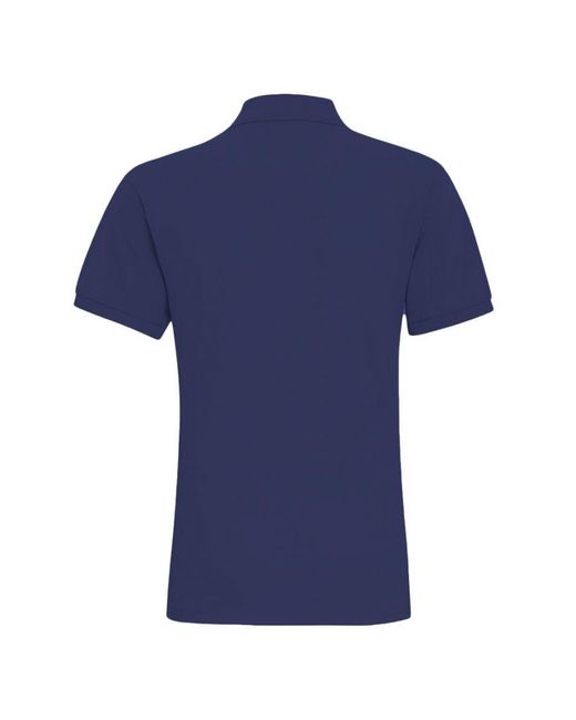 Asquith & Fox Blue Plain Short Sleeve Polo Shirt (Denim) for men