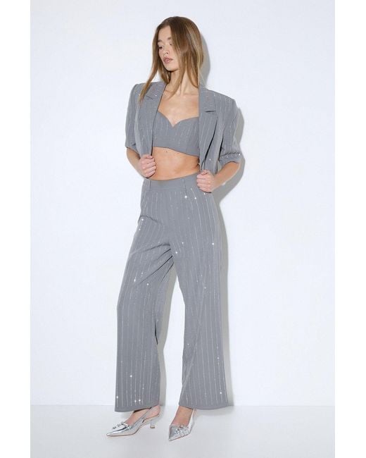 MissPap Gray Premium Embellished Bralet