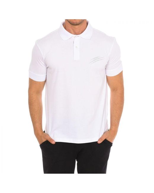 Philipp Plein White Pips504 Short-Sleeved Polo Shirt for men