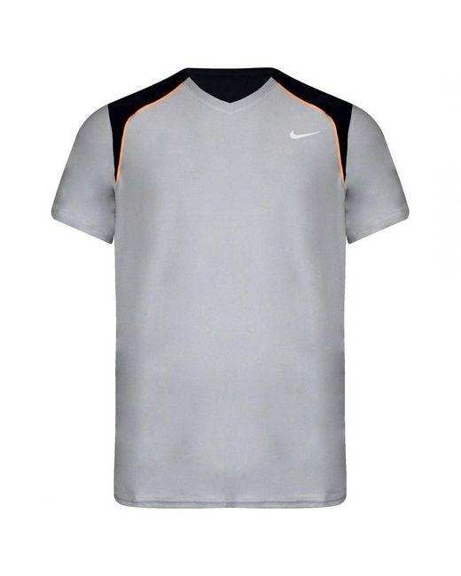 Nike Gray Dri-Fit Light Tennis T-Shirt Cotton for men