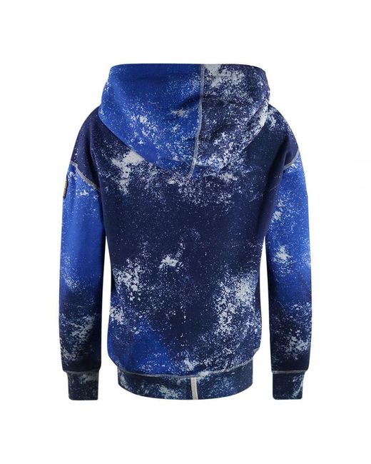 Parajumpers Blue Cher Snow Print Hoodie