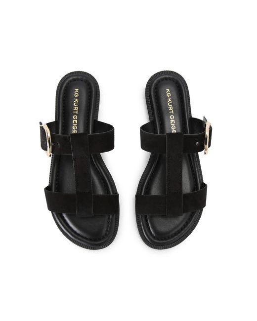 KG by Kurt Geiger Black Suede Presto Sandal Sandals