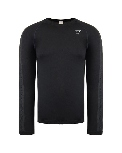 GYMSHARK Aspect Zwart Naadloos Topje in het Black voor heren