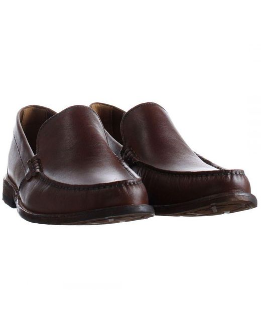 Clarks Brown Pace Barnes Shoes for men