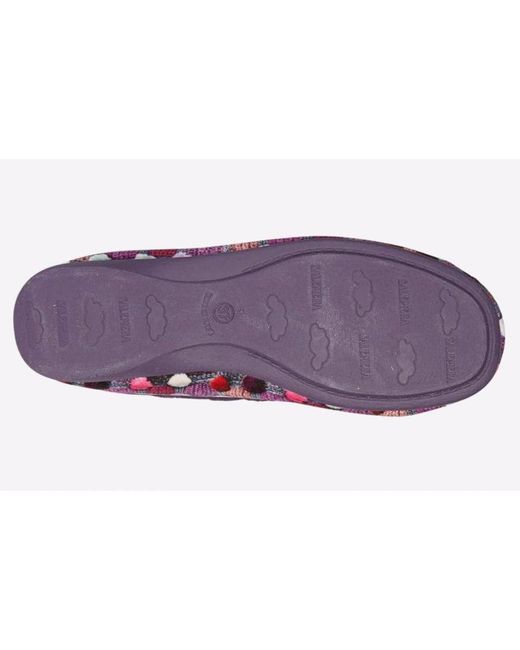 Sleeper Purple Samira Memory Foam Slippers