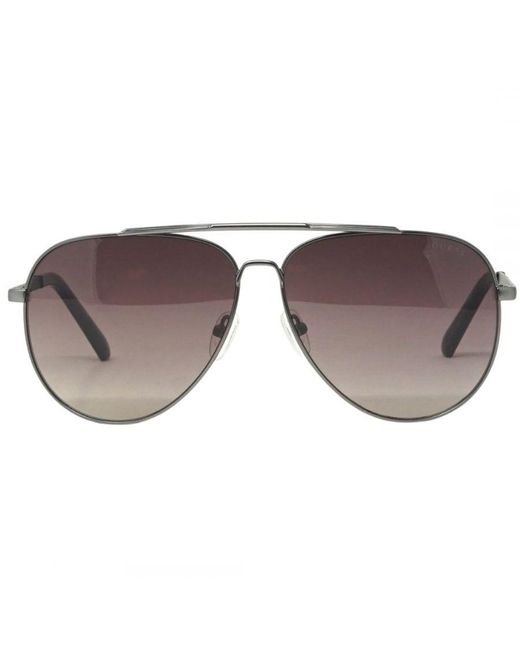 Guess Brown Gu00059 09F Dark Sunglasses for men