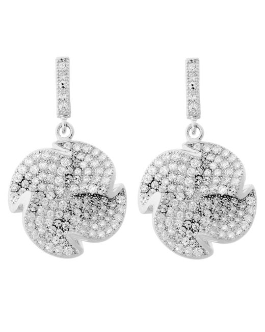 Orphelia Metallic 925 Sterling Drop Earrings