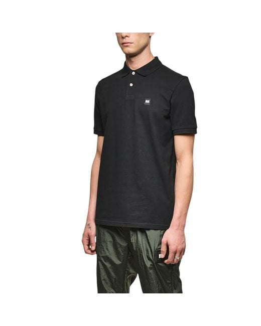 Weekend Offender Black Polo T-Shirts Caneiros Short Sleeve Golf Sport Casual Top for men