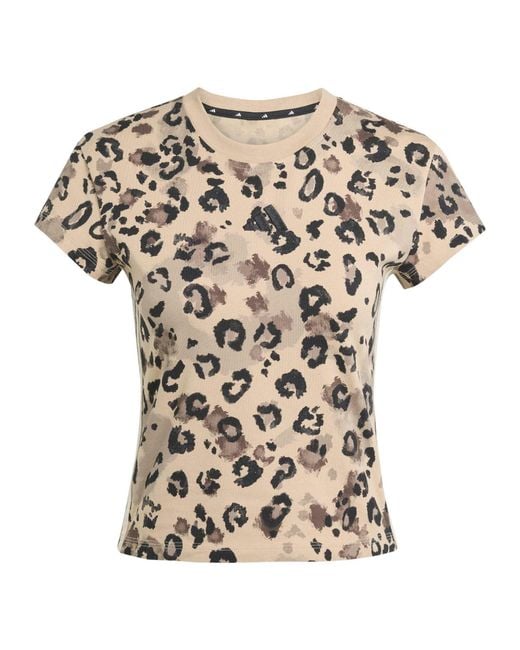 Adidas Multicolor All Over Print Crew Neck Short Sleeve Jersey T-Shirt
