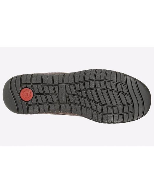 Imac Gray Denman Waterproof Leather Shoes for men
