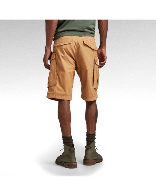 G-Star RAW Natural G-Star Raw Rovic Zip Relaxed Shorts for men