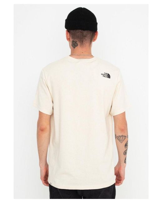 The North Face White Berkeley California Pocket T Shirt Scrap Raw Undyed for men