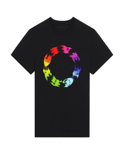 Givenchy Black Circle Logo Oversized T-Shirt Cotton for men