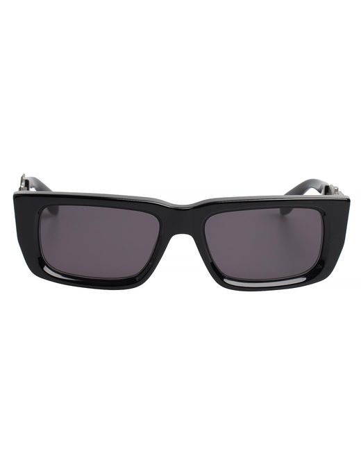 Palm Angels Gray Rectangular Slim Sunglasses With Logo Xl Peri040C99Pla0011007