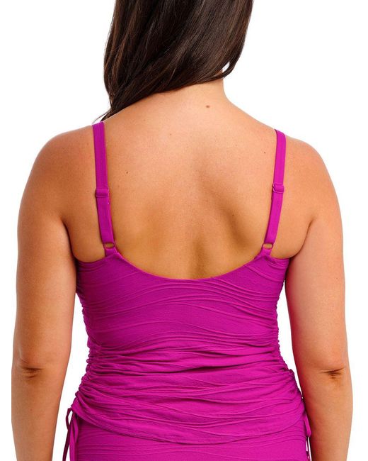 Fantasie Purple Beach Waves Twist Front Tankini