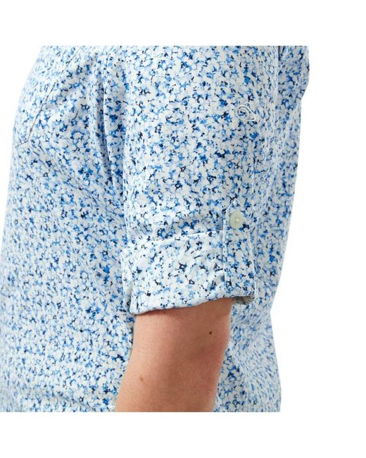 Craghoppers Blue Fara Long-sleeved Shirt