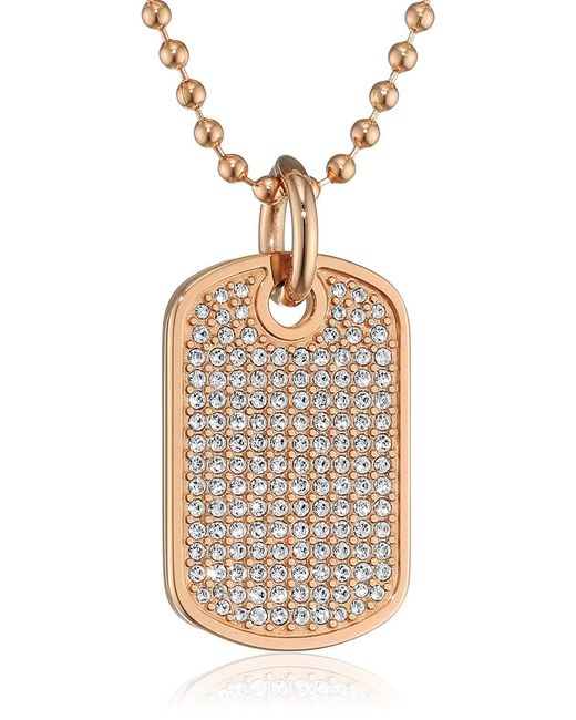 Tommy Hilfiger Metallic 'Finec' Stainless Steel Chain With Pendant