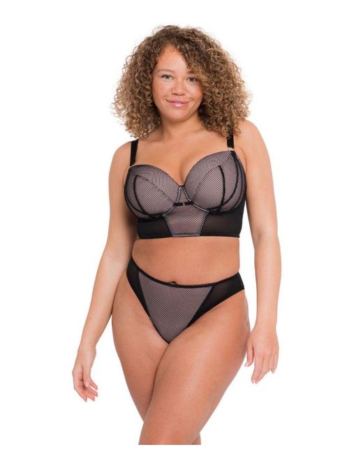 Curvy Kate Gray Gin Fizz Longline Balcony Bra