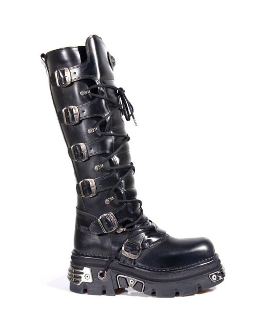 Black goth boots mens online