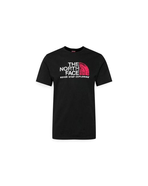 The North Face Short Sleeve T Shirt In Black Cotton for men
