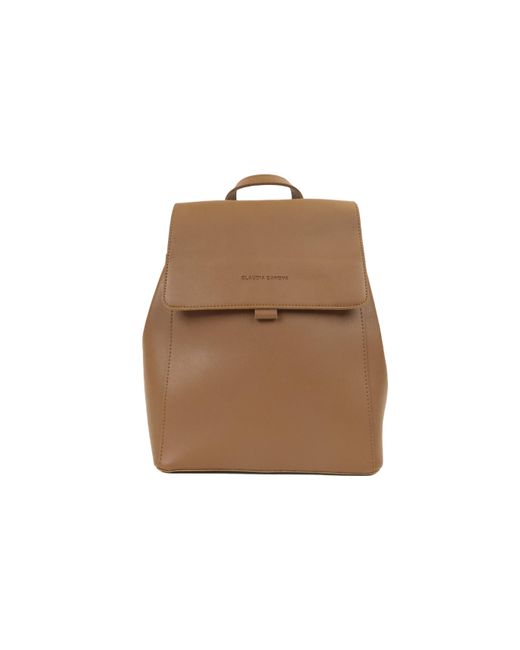 Claudia Canova Brown Beth Flap Over Backpack